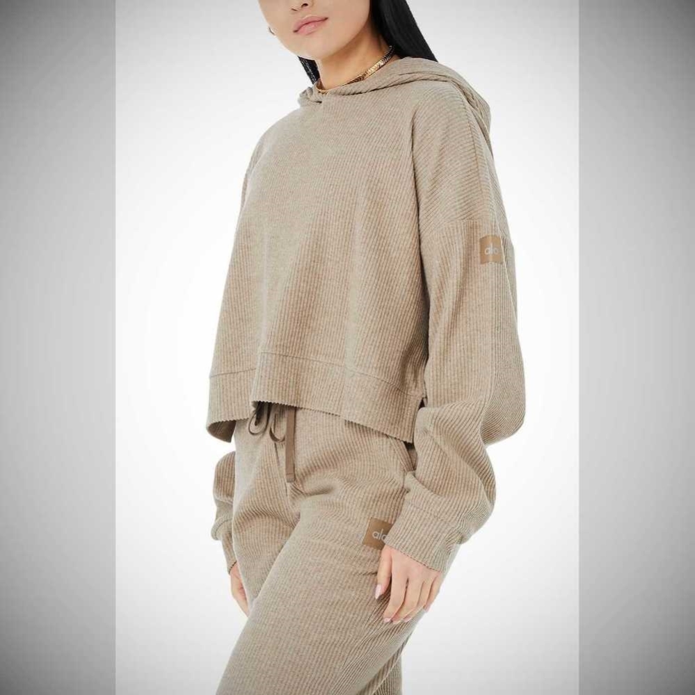 Sudadera Con Capucha Alo Yoga Muse Mujer Marrom | MX-48FBYR