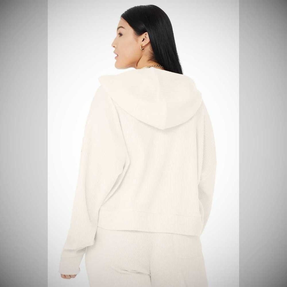 Sudadera Con Capucha Alo Yoga Muse Mujer Blancos | MX-91MVLT