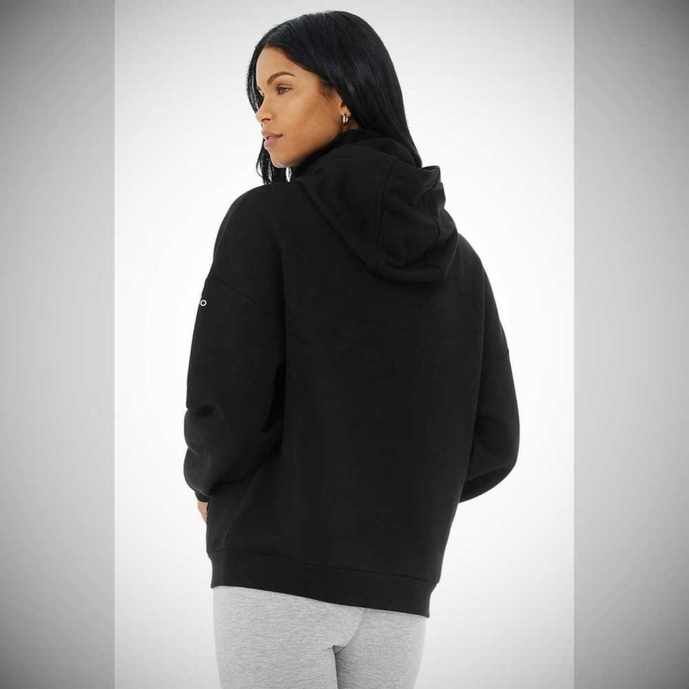 Sudadera Con Capucha Alo Yoga Protection Mujer Negros | MX-57QHCP