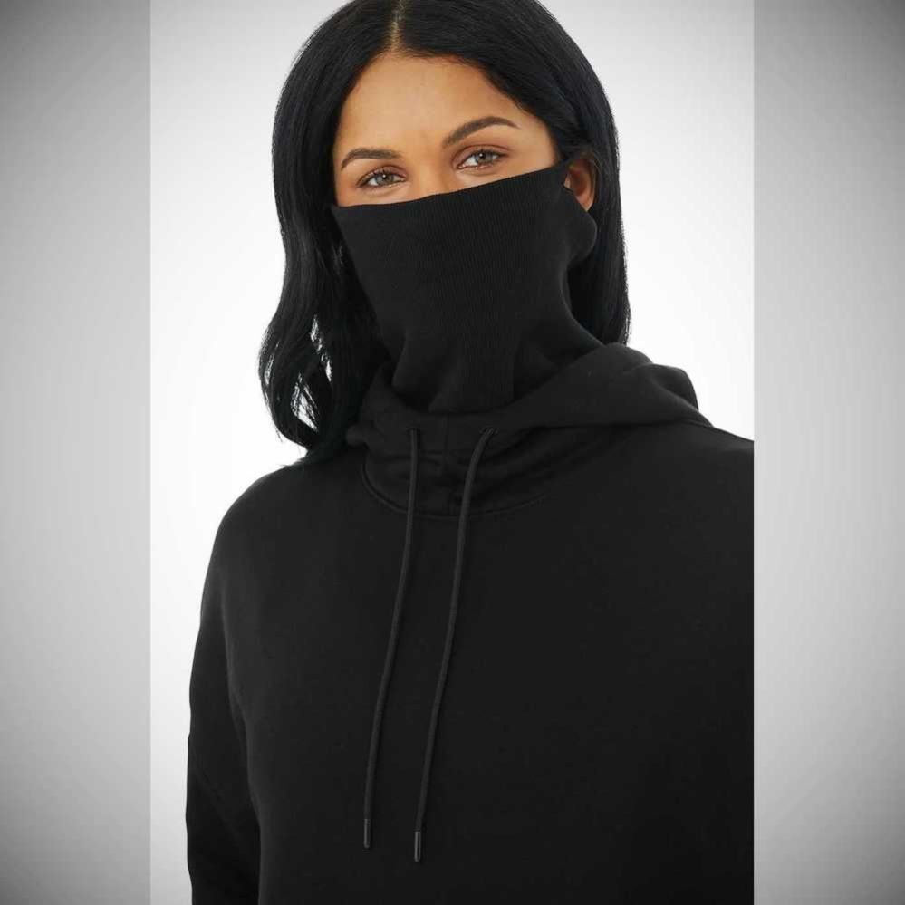 Sudadera Con Capucha Alo Yoga Protection Mujer Negros | MX-57QHCP