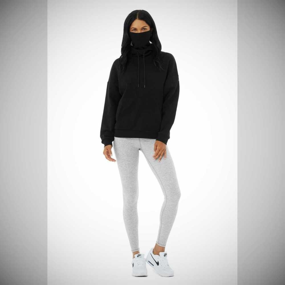 Sudadera Con Capucha Alo Yoga Protection Mujer Negros | MX-57QHCP