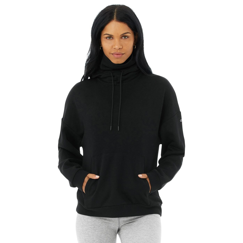 Sudadera Con Capucha Alo Yoga Protection Mujer Negros | MX-57QHCP