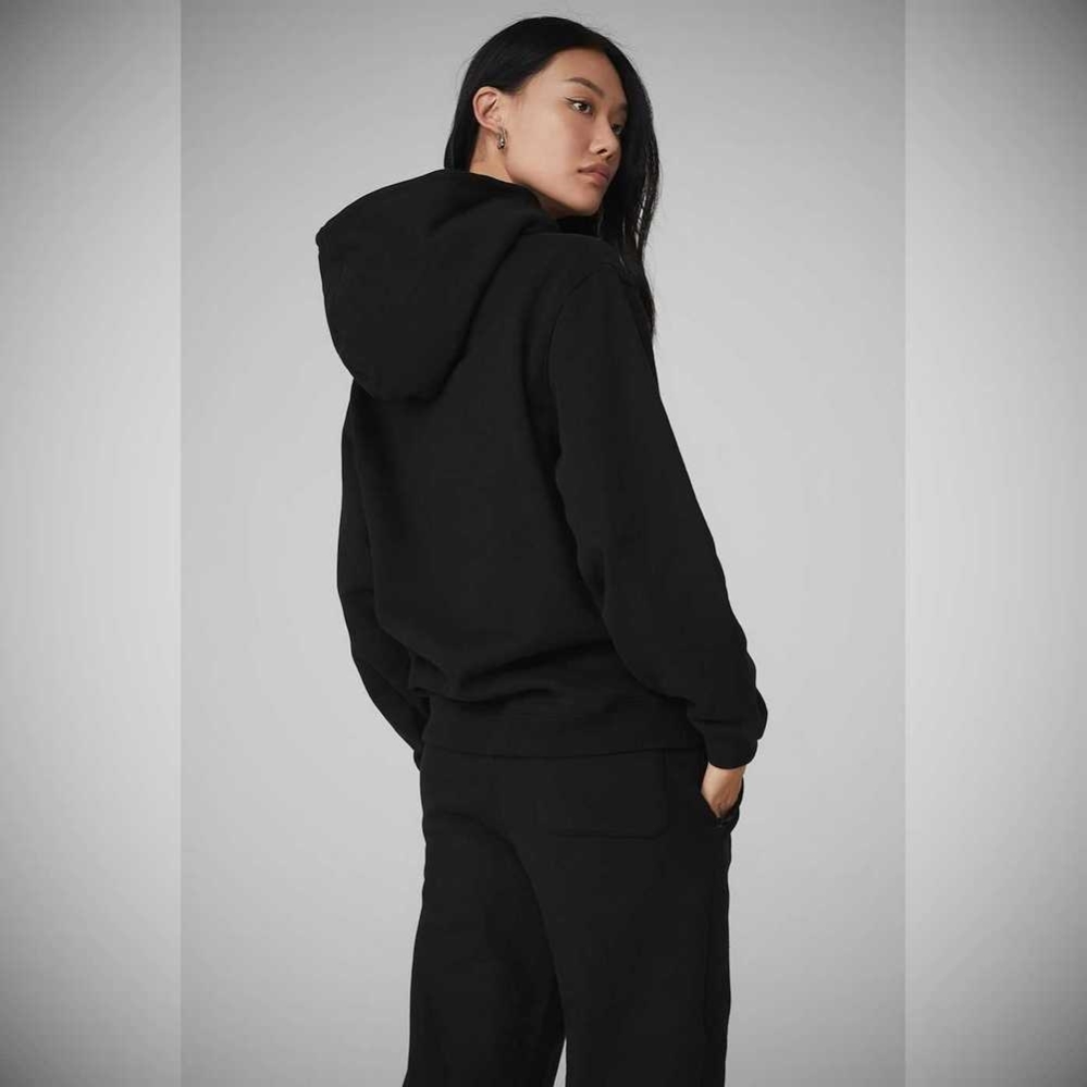 Sudadera Con Capucha Alo Yoga Renown Heavy Weight Mujer Negros | MX-06DSRP