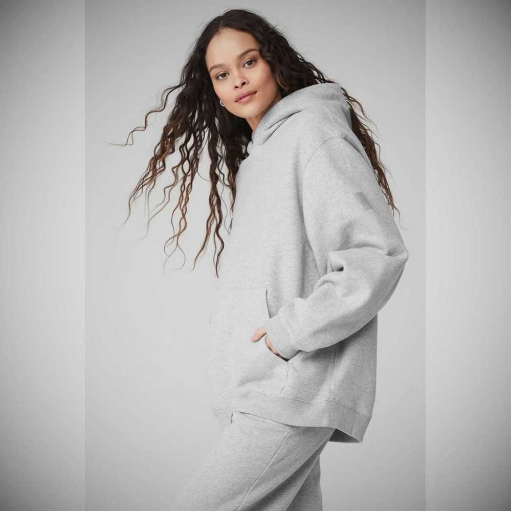 Sudadera Con Capucha Alo Yoga Renown Heavy Weight Mujer Grises | MX-34CJXW