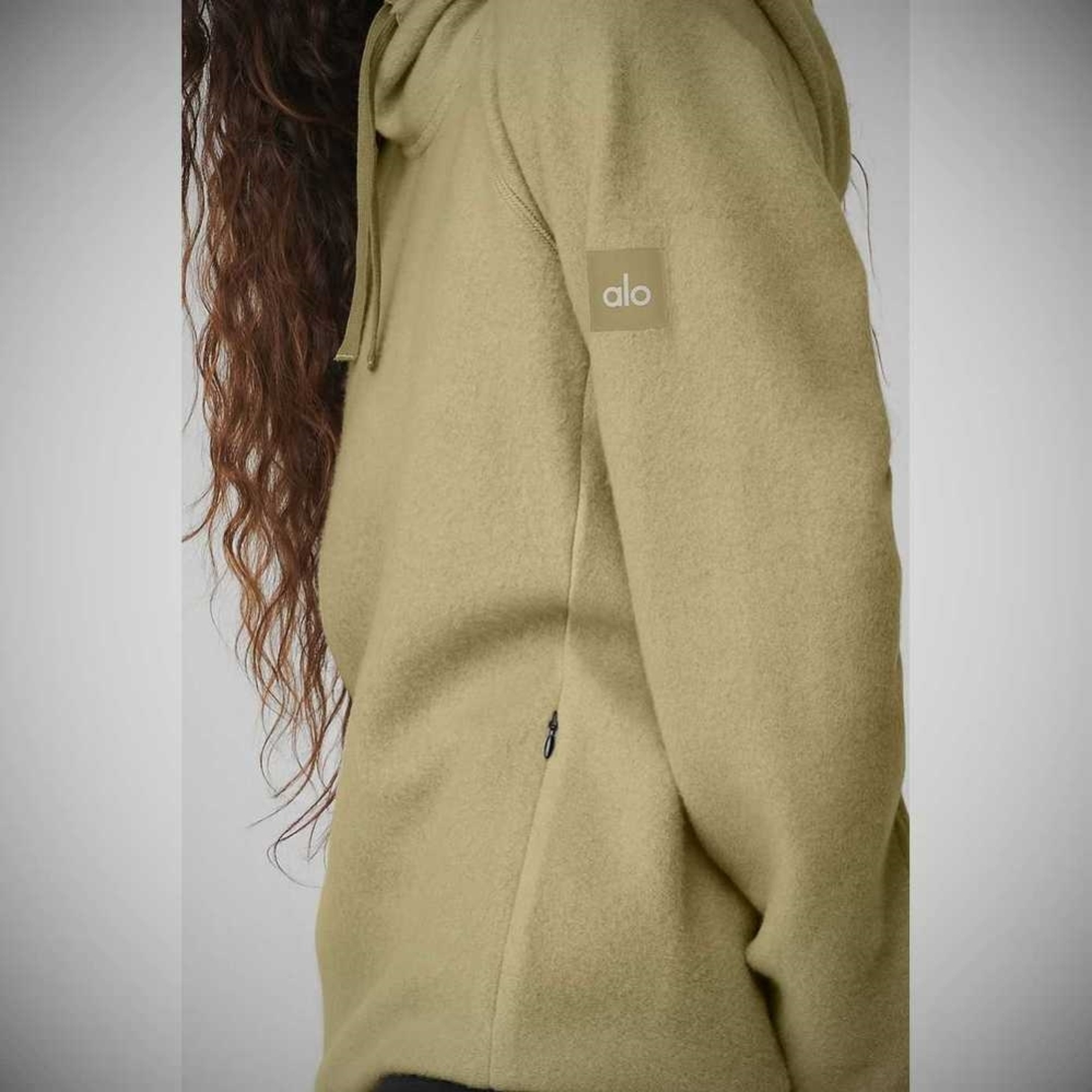 Sudadera Con Capucha Alo Yoga The Triumph Mujer Wasabi | MX-60RVMU