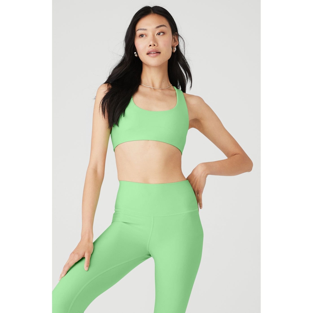 Sujetadores Alo Yoga Airlift Advantage Racerback Mujer Verdes | MX-36WNIQ