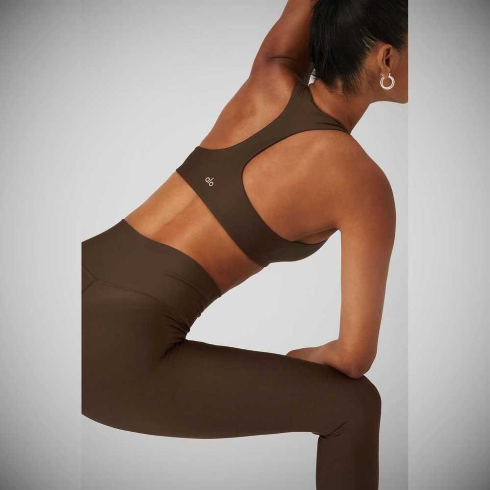 Sujetadores Alo Yoga Airlift Advantage Racerback Mujer Cafes | MX-36ZEFK