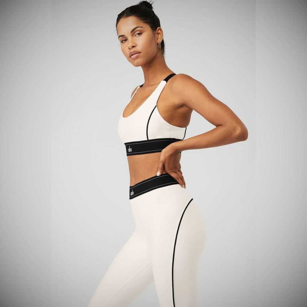 Sujetadores Alo Yoga Airlift Suit Up Mujer Blancos | MX-12ZVEU