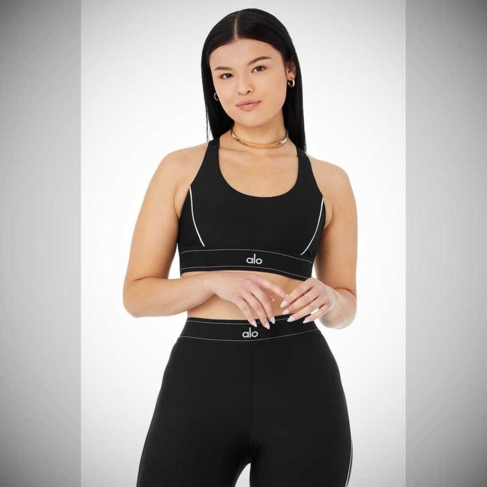 Sujetadores Alo Yoga Airlift Suit Up Mujer Negros | MX-68ZKVJ