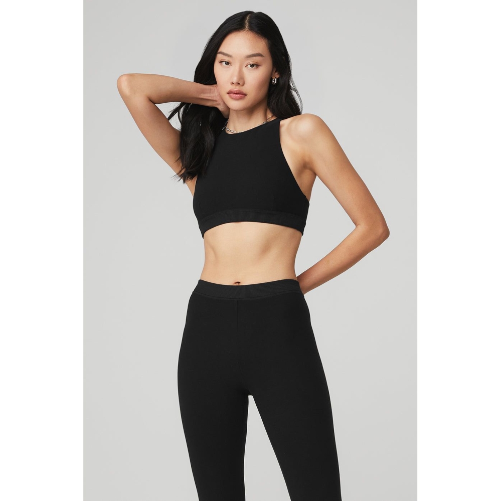 Sujetadores Alo Yoga Alosoft Iconic 90\'s Mujer Negros | MX-92YSQI