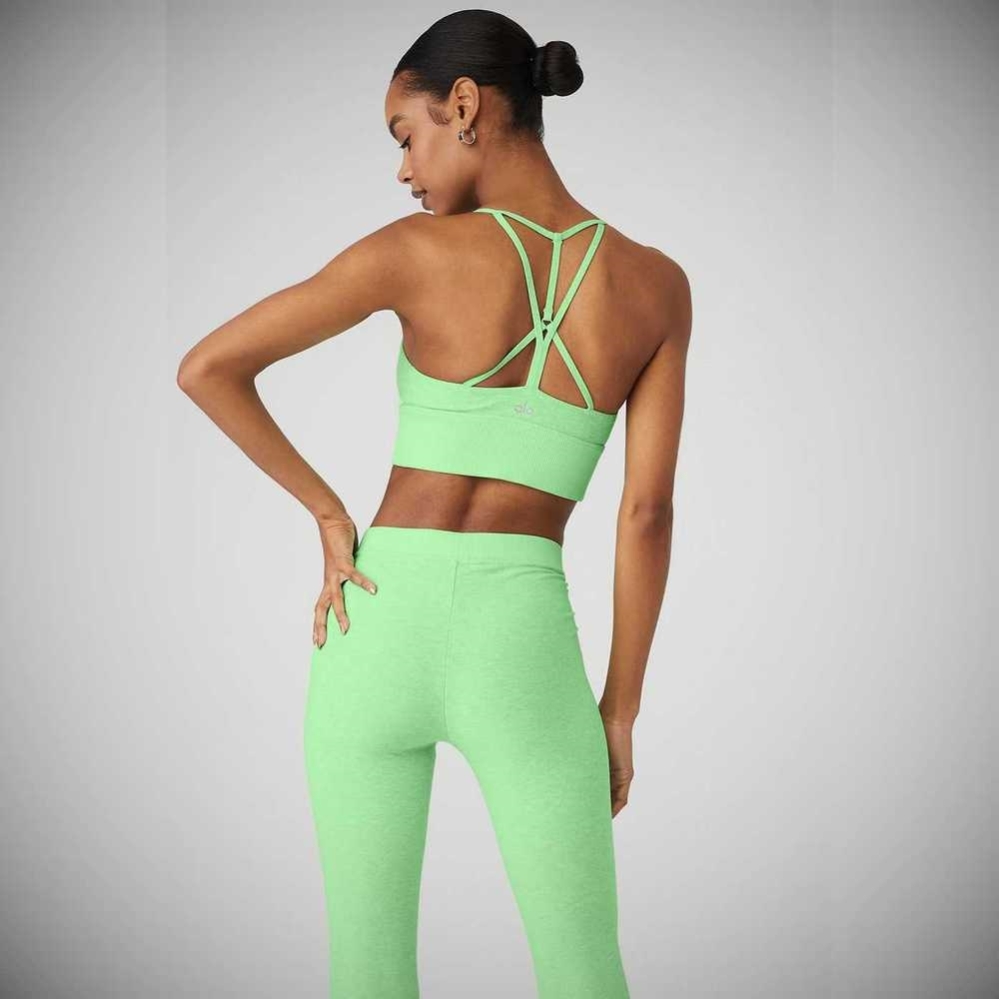 Sujetadores Alo Yoga Alosoft Lavish Mujer Verdes | MX-03BAHN