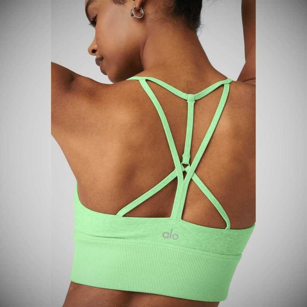 Sujetadores Alo Yoga Alosoft Lavish Mujer Verdes | MX-03BAHN