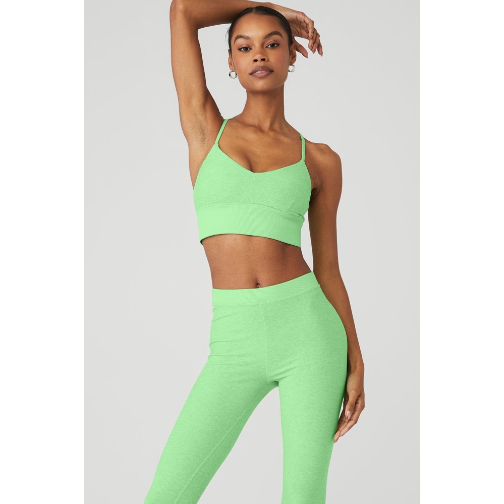 Sujetadores Alo Yoga Alosoft Lavish Mujer Verdes | MX-03BAHN