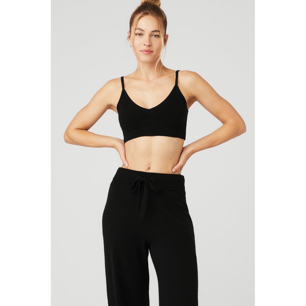 Sujetadores Alo Yoga Cashmere Jet Set Mujer Negros | MX-85QHTW