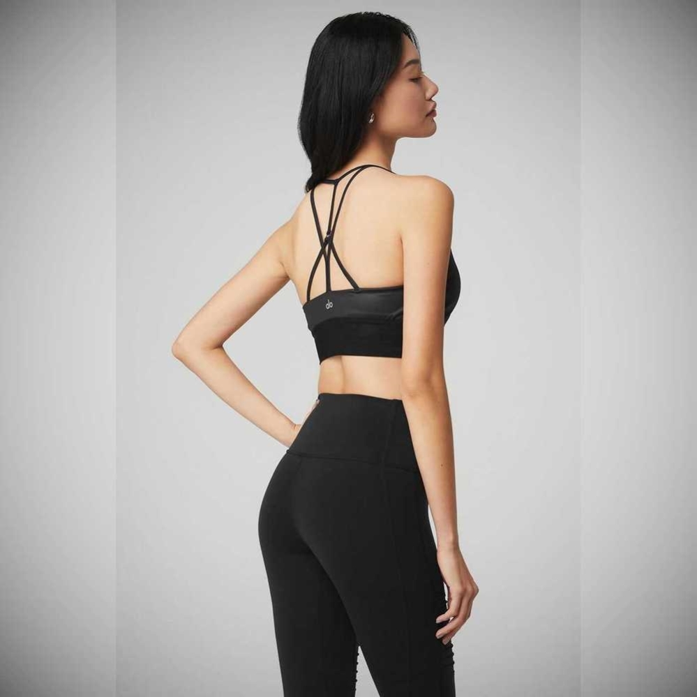 Sujetadores Alo Yoga Lavish Mujer Negros Negros | MX-46XPJO