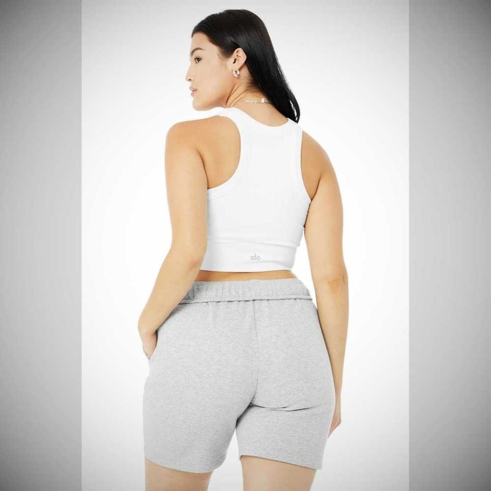 Sujetadores Alo Yoga Seamless Delight High Neck Mujer Blancos | MX-83NLGF