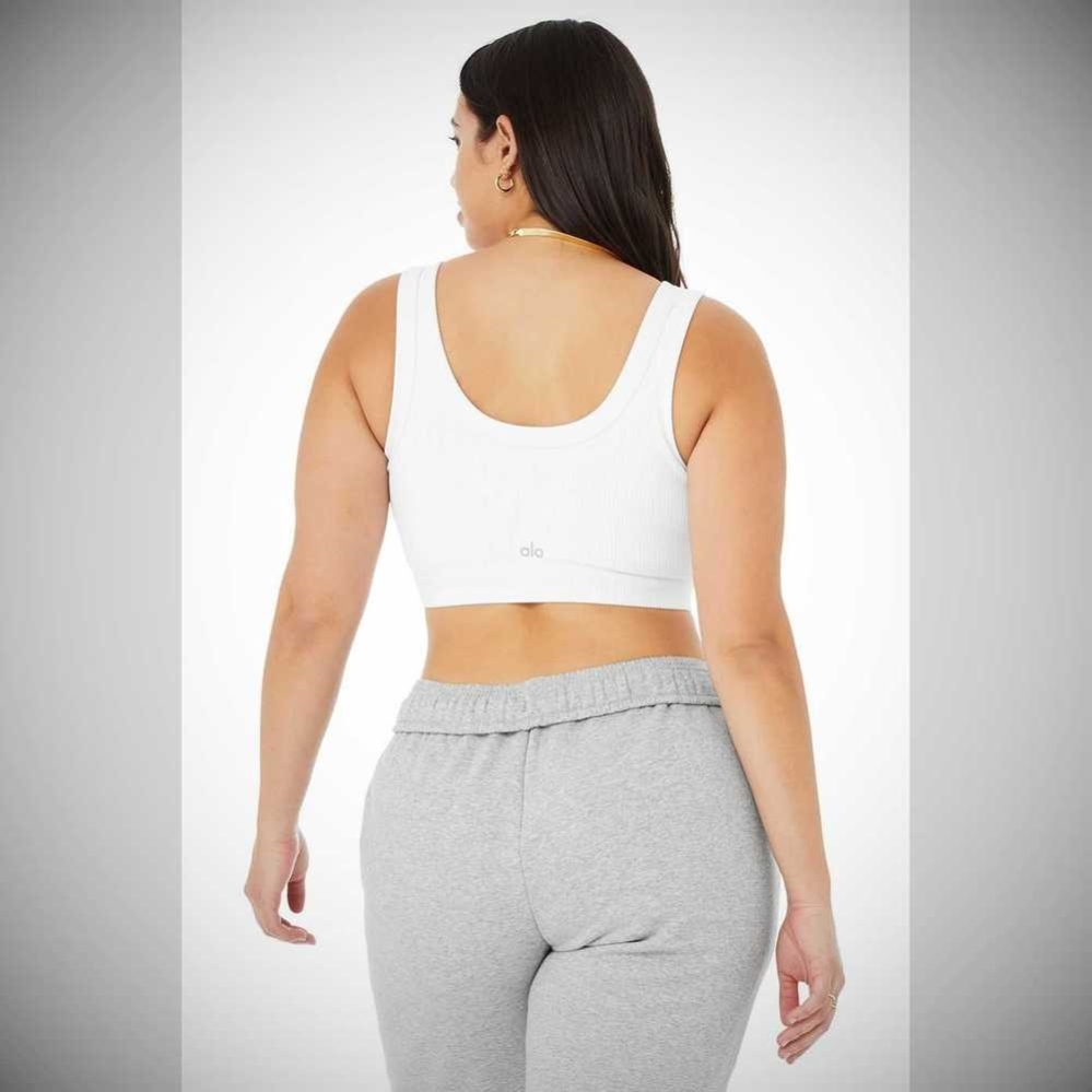 Sujetadores Alo Yoga Wellness Mujer Blancos | MX-31OETQ