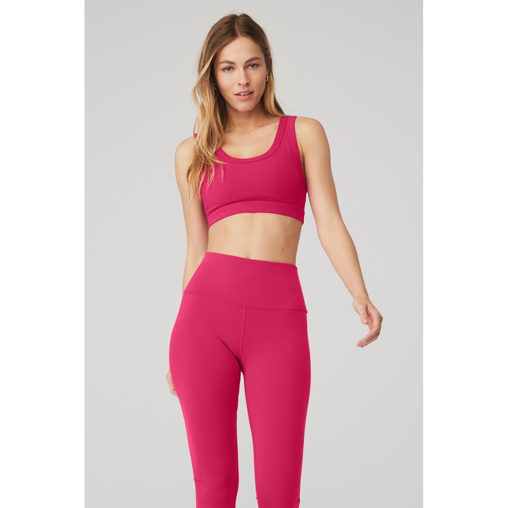 Sujetadores Alo Yoga Wellness Mujer Claret | MX-95EUJA