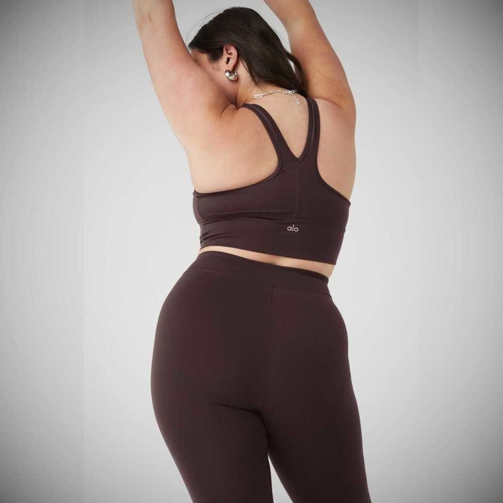 Sujetadores Alo Yoga Wild Thing Mujer Morados Grises | MX-72MVDK