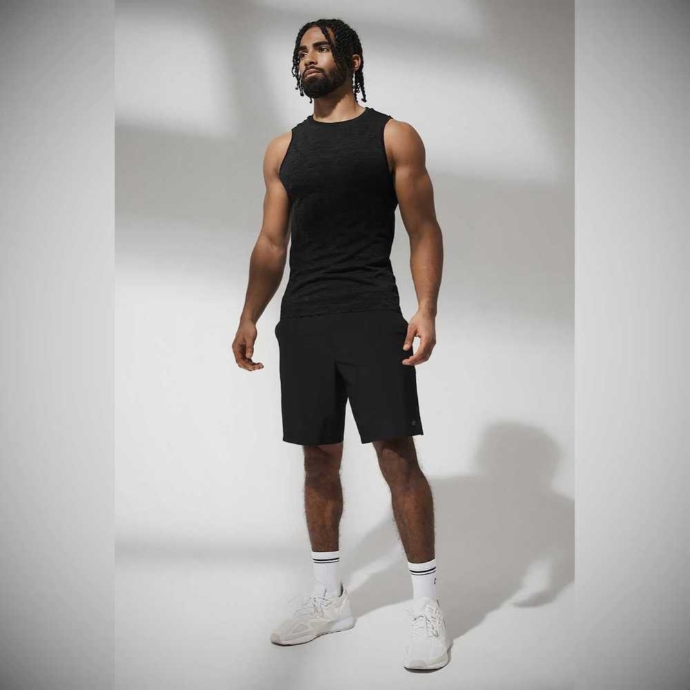 Tank Top Alo Yoga Amplify Seamless Muscle Hombre Negros | MX-58ZOXN