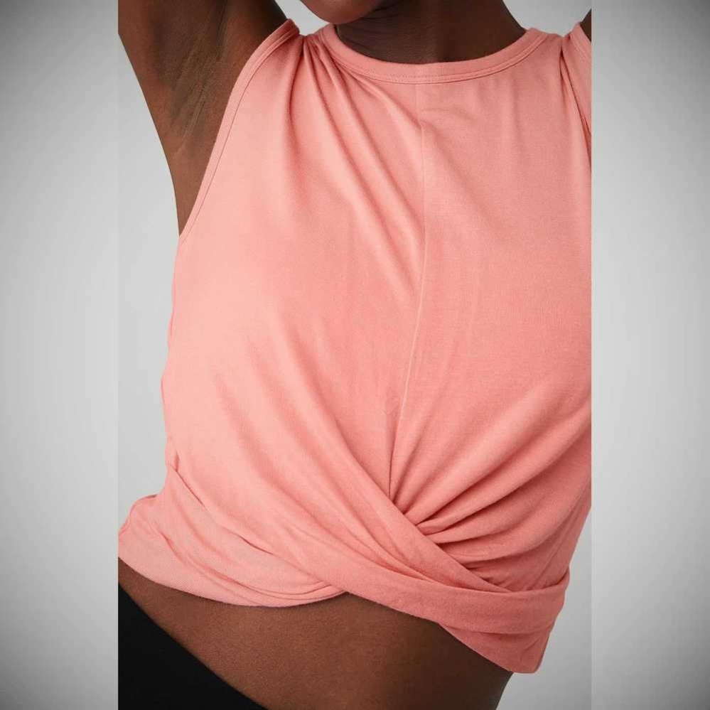 Tank Top Alo Yoga Cover Mujer Rosas | MX-92VZYM