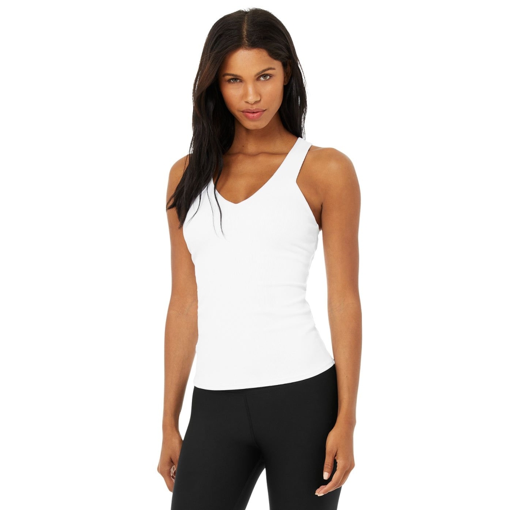 Tank Top Alo Yoga Elevate Mujer Blancos | MX-46IZUE