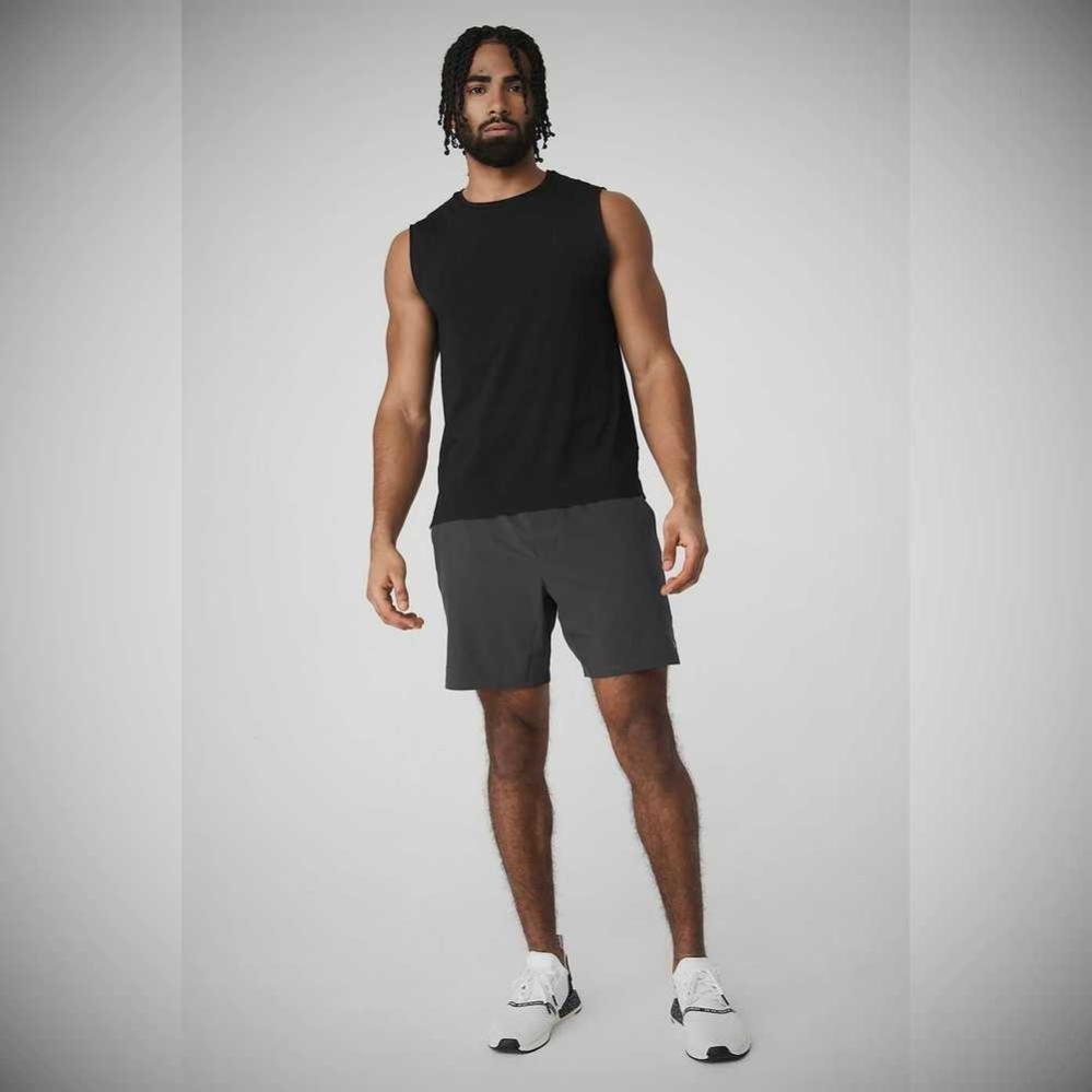 Tank Top Alo Yoga Idol Performance Hombre Negros | MX-47TAGW