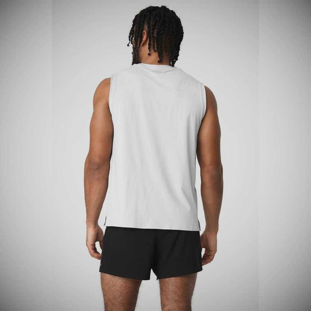 Tank Top Alo Yoga Idol Performance Hombre Titanium | MX-61CJMQ