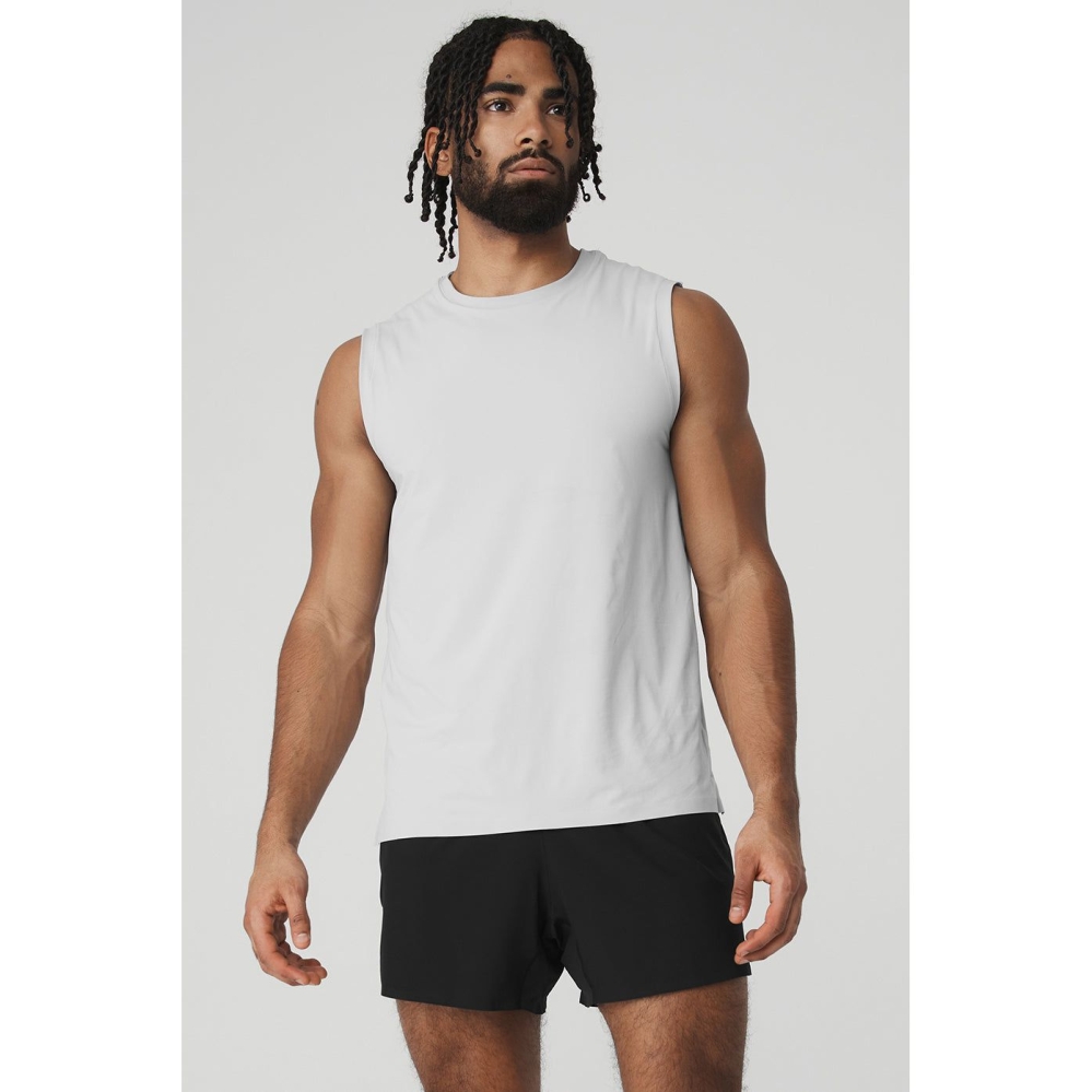 Tank Top Alo Yoga Idol Performance Hombre Titanium | MX-61CJMQ