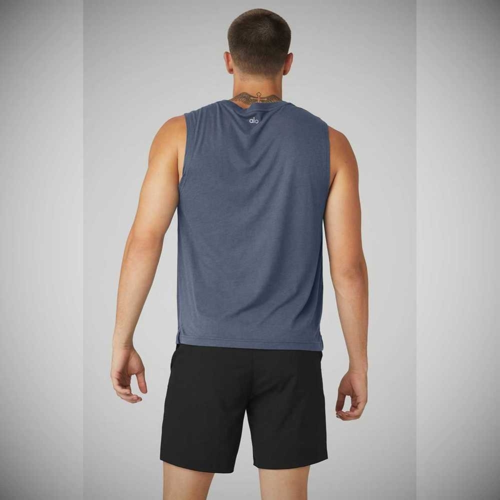 Tank Top Alo Yoga The Triumph Muscle Hombre Grises | MX-83VWYS