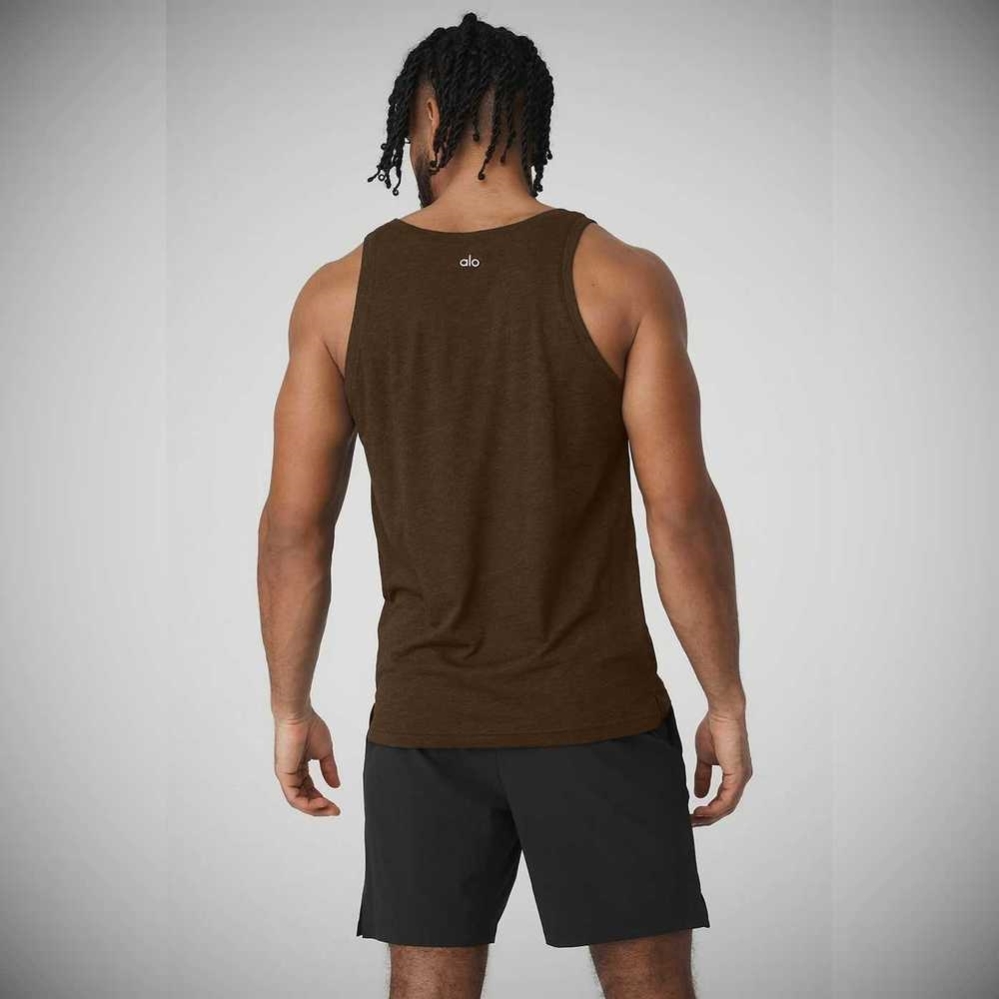 Tank Top Alo Yoga Triumph Hombre Cafes | MX-27GAQE