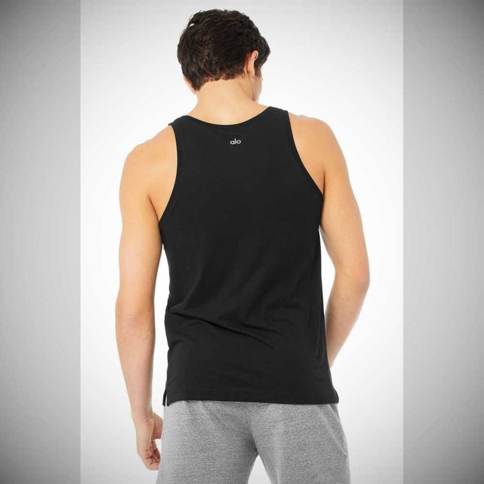 Tank Top Alo Yoga Triumph Hombre Negros | MX-17ASVE