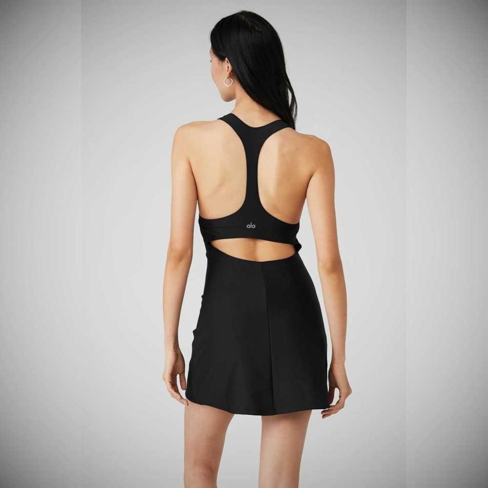 Vestido Alo Yoga Airlift Fly Mujer Negros | MX-81UNWG