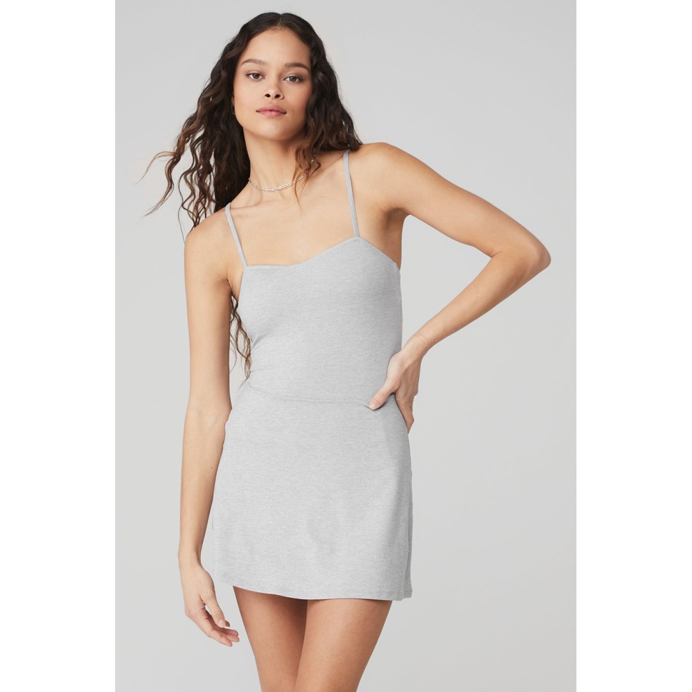 Vestido Alo Yoga Alosoft Courtside Tenis Mujer Grises | MX-79HECX