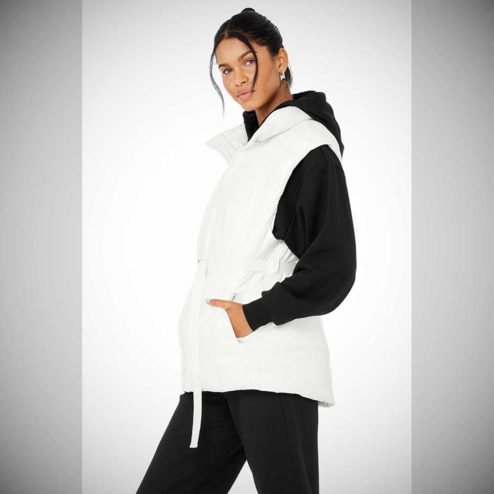 Vests Alo Yoga Stunner Puffer Mujer Blancos | MX-54YDMW