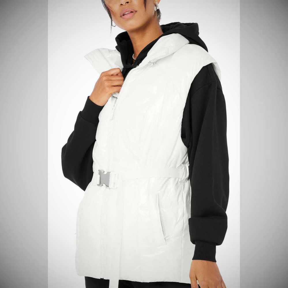 Vests Alo Yoga Stunner Puffer Mujer Blancos | MX-54YDMW