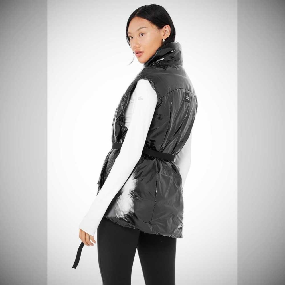 Vests Alo Yoga Stunner Puffer Mujer Negros | MX-02QUBE