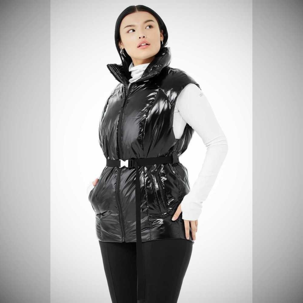 Vests Alo Yoga Stunner Puffer Mujer Negros | MX-02QUBE