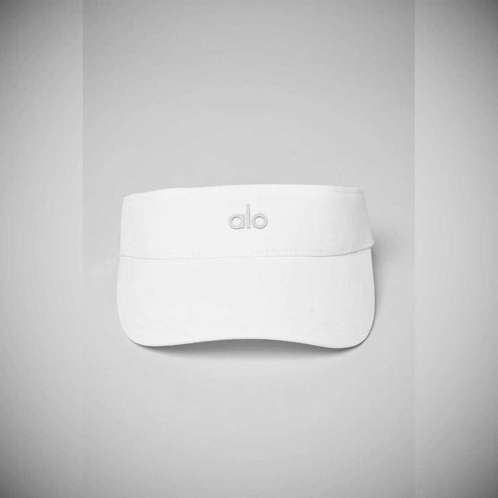 Visor Alo Yoga Captivate Mujer Blancos | MX-48HIYM