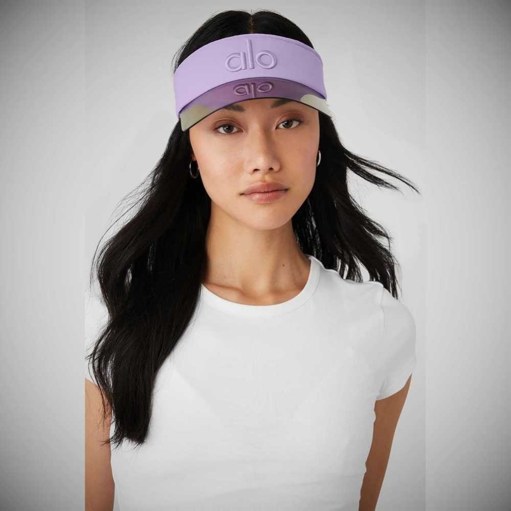 Visor Alo Yoga Solar Mujer Morados | MX-78OWPZ