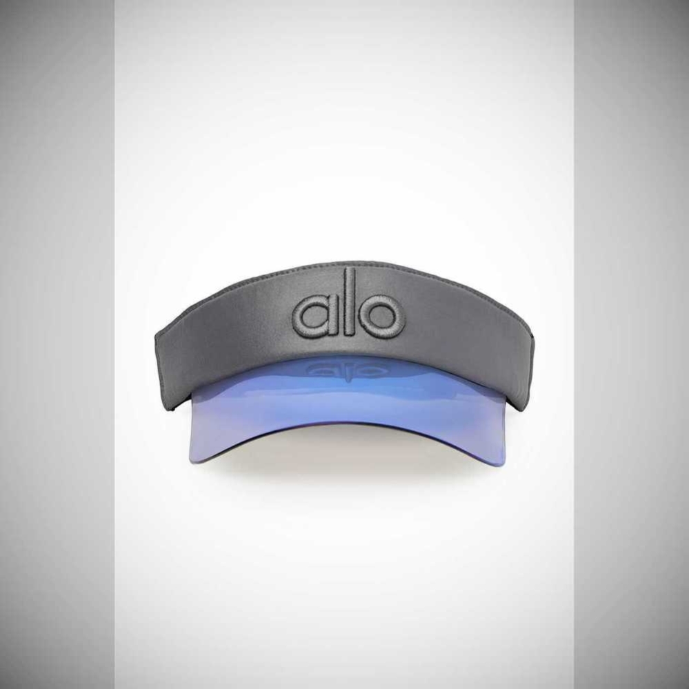 Visor Alo Yoga Solar Mujer Plateados Azules | MX-63KATJ