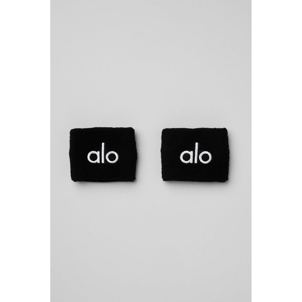 Wristband Alo Yoga Glow Wristband (2-Pack) Mujer Negros | MX-59UFMR